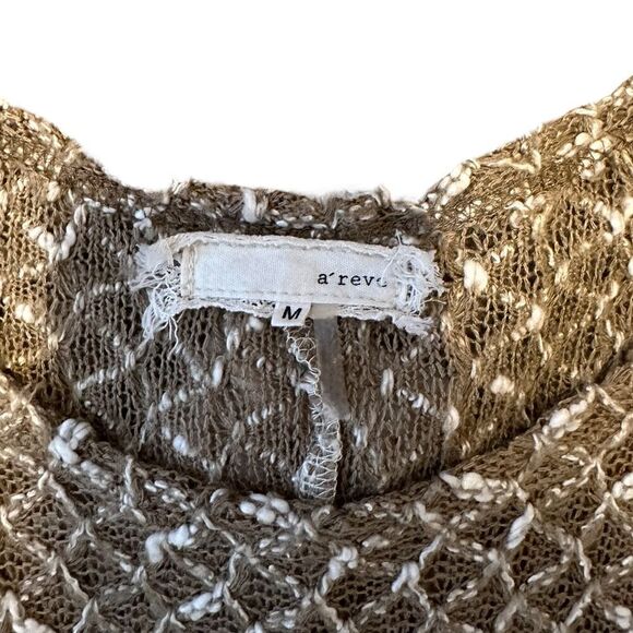 Anthropologie A'reve Sweater Tunic with Lace & Double Bow Detail Size Medium - Picture 14 of 16